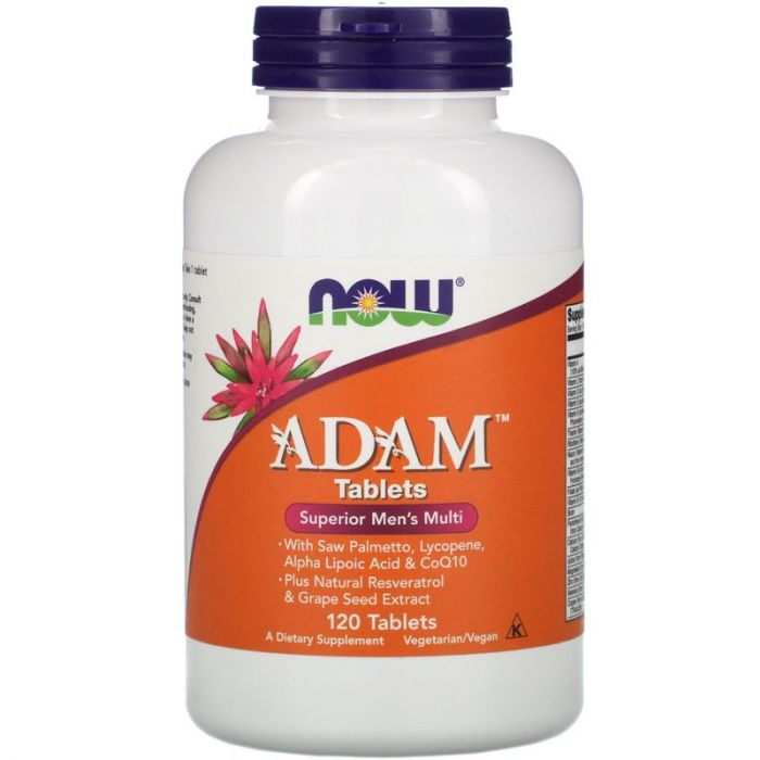 Now Foods, Adam Men Superior Multi, multivitaminen. 733739038760 Now Foods, Adam Men Superior Multi, multivitaminen. 733739038760