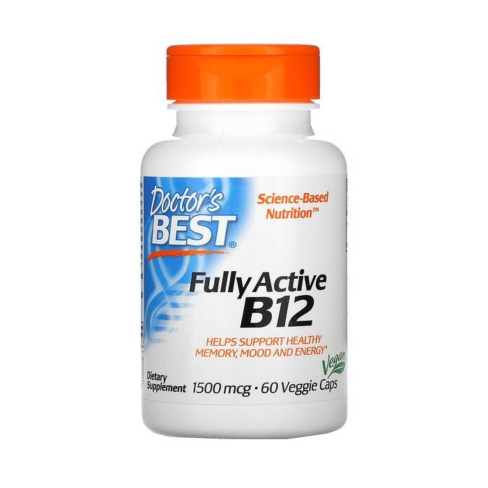 Fully Active B12, 1500mcg | Doctors Best. 753950002869 Fully Active B12, 1500mcg | Doctors Best. 753950002869