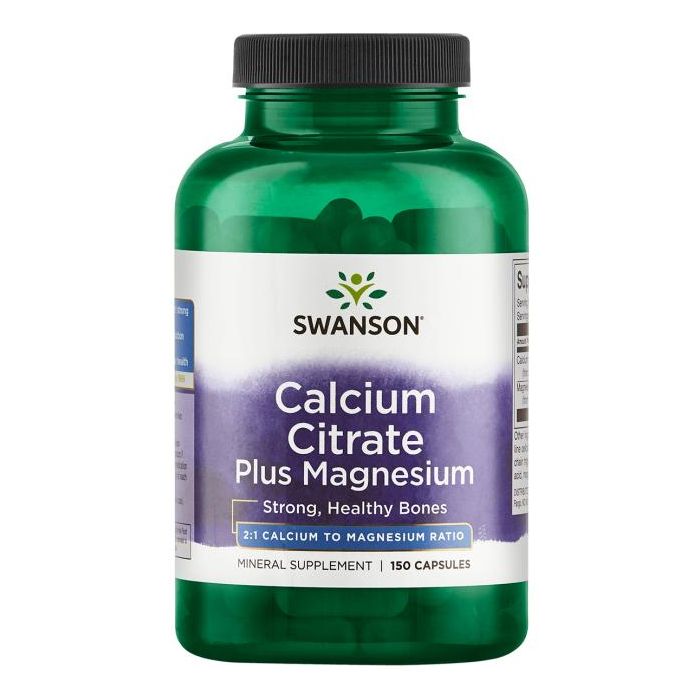 Calcium Citrate Plus Magnesium, Swanson Calcium Citrate Plus Magnesium, Swanson