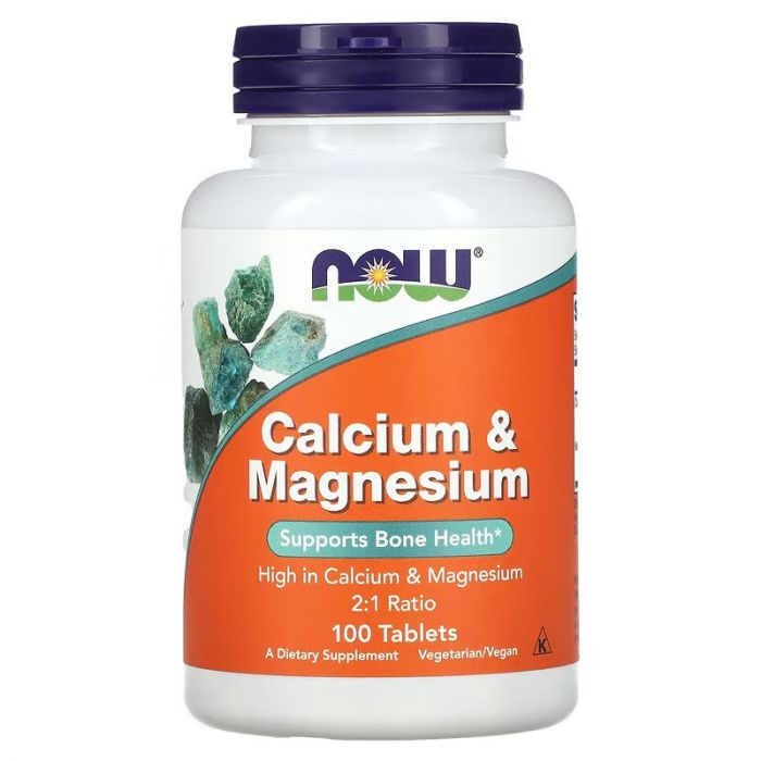 NOW Foods, Calcium & Magnesium, 100 Tablets NOW Foods, Calcium & Magnesium, 100 Tablets