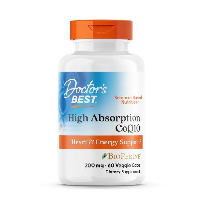 Doctor's Best High Absorption CoQ10 with BioPerine, 200 mg, 60 Veggie Caps. 753950001114 Doctor's Best High Absorption CoQ10 with BioPerine, 200 mg, 60 Veggie Caps. 753950001114