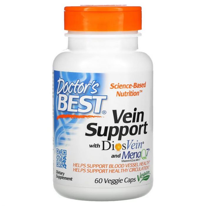 Vein Support with DiosVein and MenaQ7, Doctor's Best
Vein Support with DiosVein and MenaQ7, Doctor's Best
