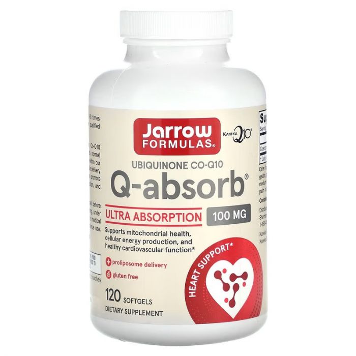 Jarrow Formulas, Q-Absorb, 100 mg, 120 Softgels
Jarrow Formulas, Q-Absorb, 100 mg, 120 Softgels