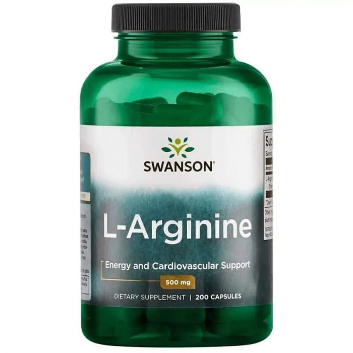 Swanson L-arginine 500 mg 200 Capsules. 087614019352 Swanson L-arginine 500 mg 200 Capsules. 087614019352