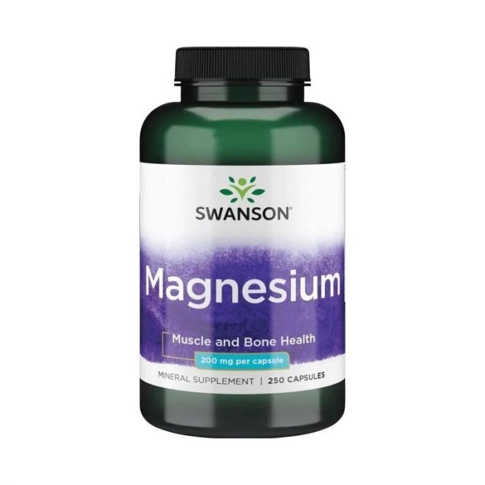 Swanson Magnesiumoxide 200 mg 250 Capsules. 087614011967 Swanson Magnesiumoxide 200 mg 250 Capsules. 087614011967