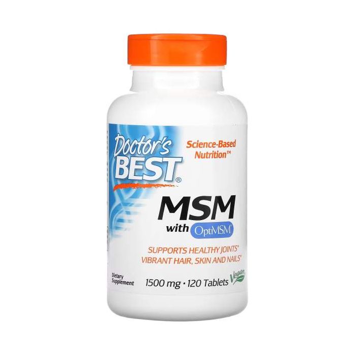 Doctor's Best MSM – OptiMSM® 120 tabletten. 753950000971 Doctor's Best MSM – OptiMSM® 120 tabletten. 753950000971
