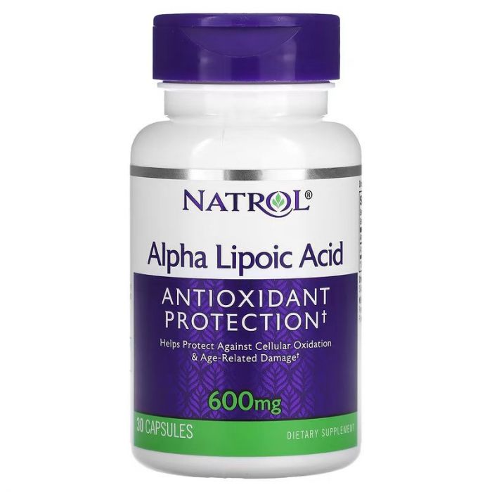 Natrol, Alpha Lipoic Acid, 600 mg, 30 Capsules Natrol, Alpha Lipoic Acid, 600 mg, 30 Capsules
