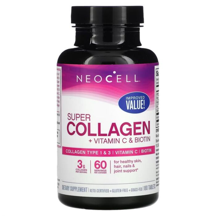 NeoCell, Super Collagen, + Vitamin C & Biotin, 180 Tablets NeoCell, Super Collagen, + Vitamin C & Biotin, 180 Tablets