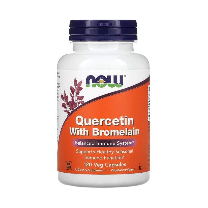 Quercetine met bromelaïne capsules | Now Foods. 733739030702 Quercetine met bromelaïne capsules | Now Foods. 733739030702
