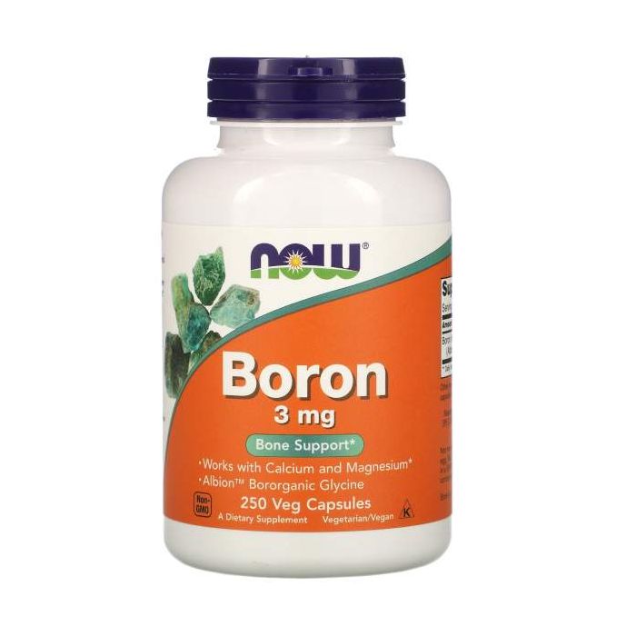 Boron 3 mg, 250 Veg Capsules, Now Foods Boron 3 mg, 250 Veg Capsules, Now Foods