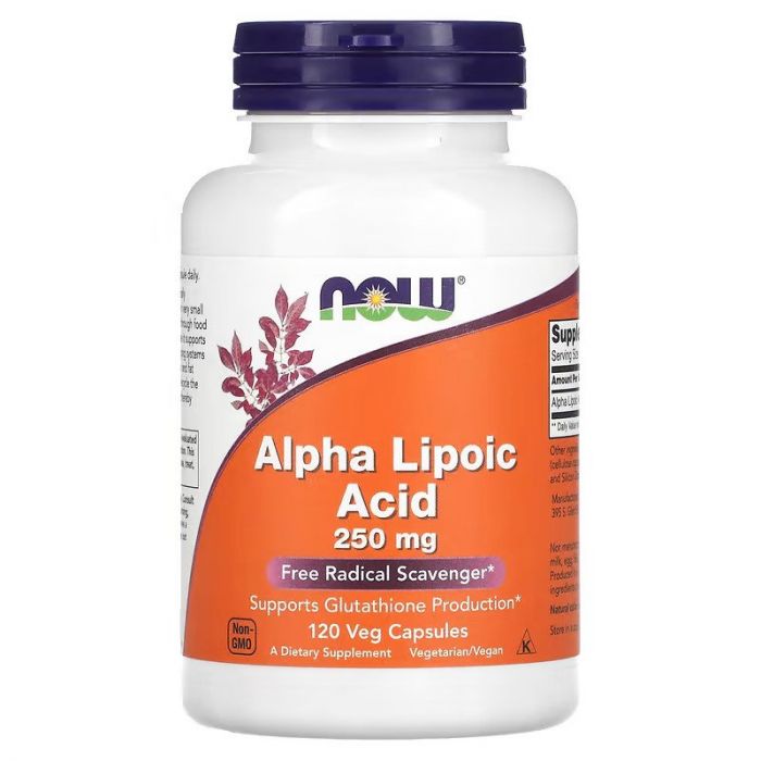 NOW Foods, Alpha Lipoic Acid, 250 mg, 120 Veg Capsules NOW Foods, Alpha Lipoic Acid, 250 mg, 120 Veg Capsules