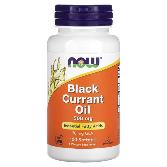 NOW Foods, Black Currant Oil, 500 mg, 100 Softgels NOW Foods, Black Currant Oil, 500 mg, 100 Softgels