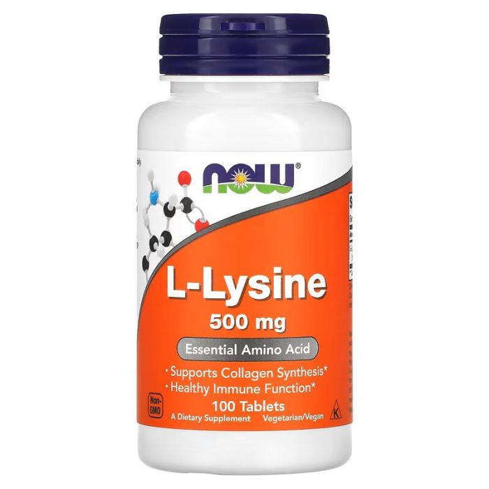 NOW Foods, L-Lysine, 500 mg, 100 Tablets. 733739001009 NOW Foods, L-Lysine, 500 mg, 100 Tablets. 733739001009