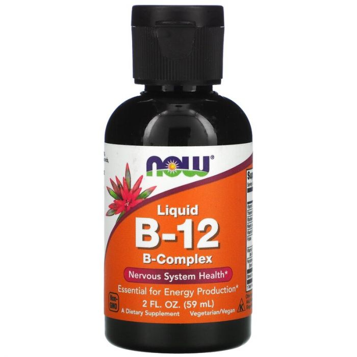 NOW Foods Vitamine B12 Complex Vloeibaar. Voor Energie productie. NOW Foods Vitamine B12 Complex Vloeibaar. Voor Energie productie.