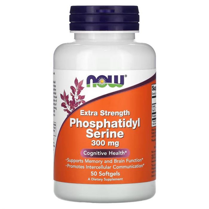 NOW Foods, Phosphatidyl Serine, Extra Strength, 300 mg, 50 Softgels NOW Foods, Phosphatidyl Serine, Extra Strength, 300 mg, 50 Softgels