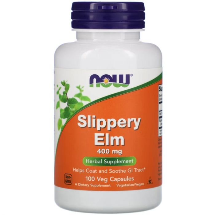 NOW Foods Slippery Elm 400 mg (100 capsules). 733739047502 NOW Foods Slippery Elm 400 mg (100 capsules). 733739047502
