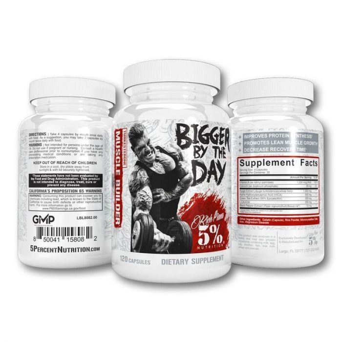 Bigger By The Day, 5% Nutrition. 850041158082 Bigger By The Day, 5% Nutrition. 850041158082