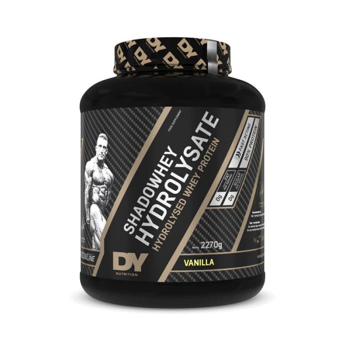 Shadowhey Hydrolysate, Vanilla, Dorian Yates, DY Nutrition, Whey Hydrolisaat, gehydrolyseerde whey proteïne
Shadowhey Hydrolysate, Vanilla, Dorian Yates, DY Nutrition, Whey Hydrolisaat, gehydrolyseerde whey proteïne