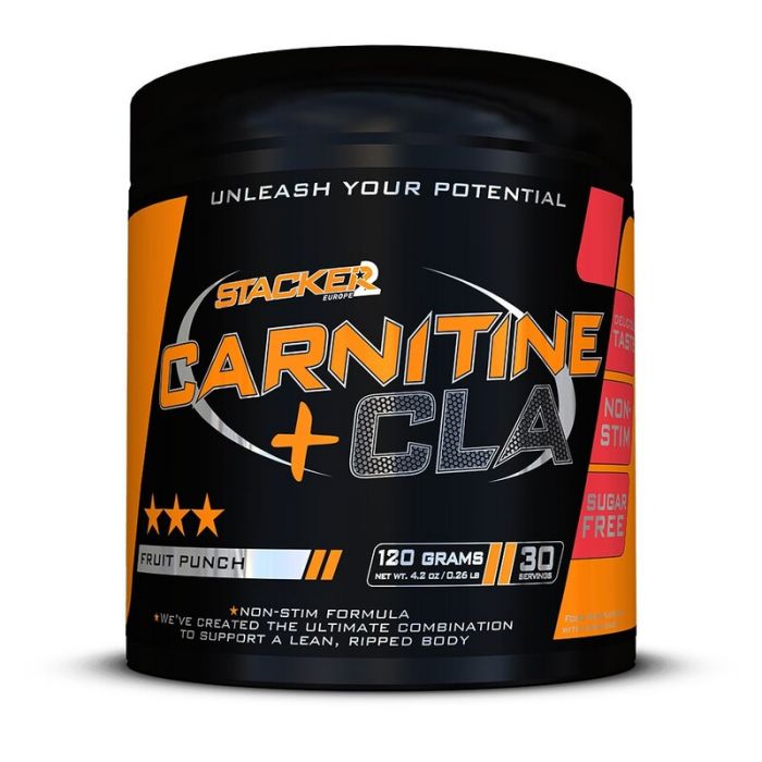 Stacker 2 Carnitine + CLA Poeder - 120 gram - Fruit Punch Stacker 2 Carnitine + CLA Poeder - 120 gram - Fruit Punch