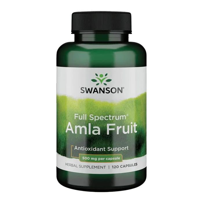 Amla bessen bevatten bijna zes keer meer vitamine C dan een sinaasappel! Swanson Amla is goed voor spijsvertering en darmwerking. Verhoogt de weerstand en stimuleert collageenvorming. De werkzame stoffen in Amla staan erom bekend dat zij ondersteuning kun Amla bessen bevatten bijna zes keer meer vitamine C dan een sinaasappel! Swanson Amla is goed voor spijsvertering en darmwerking. Verhoogt de weerstand en stimuleert collageenvorming. De werkzame stoffen in Amla staan erom bekend dat zij ondersteuning kun