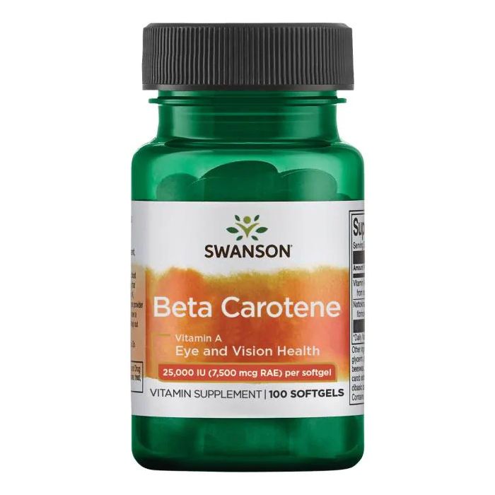Dit product bevat 7.500 mcg Vitamine A (100% als bèta caroteen). Deze in vet oplosbare vitamine speelt een cruciale rol bij het gezichtsvermogen door zijn rol in het behoud van een gezond hoornvlies. Dit product bevat 7.500 mcg Vitamine A (100% als bèta caroteen). Deze in vet oplosbare vitamine speelt een cruciale rol bij het gezichtsvermogen door zijn rol in het behoud van een gezond hoornvlies.