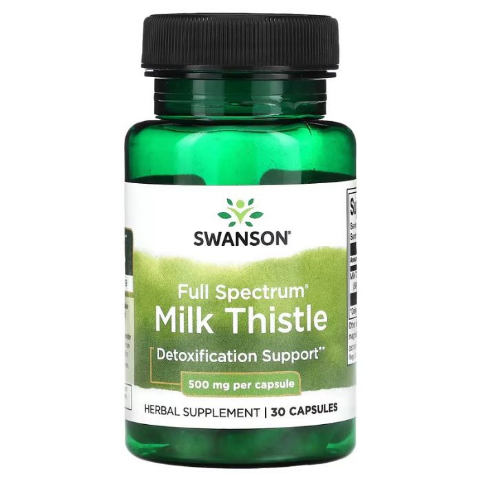Swanson Full Spectrum Milk Thistle, 500mg - 30 caps. 087614115573 Swanson Full Spectrum Milk Thistle, 500mg - 30 caps. 087614115573