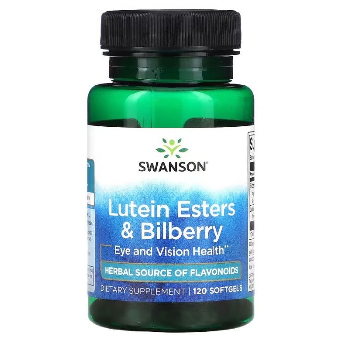 Swanson, Lutein Esters & Bilberry, 120 Softgels. 087614019048
Swanson, Lutein Esters & Bilberry, 120 Softgels. 087614019048