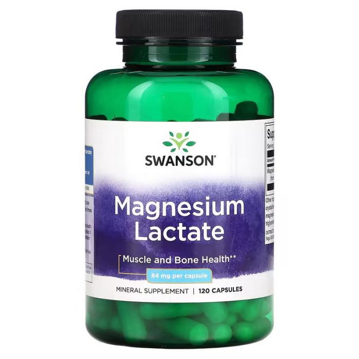 Magnesium Lactate, Swanson Magnesium Lactate, Swanson