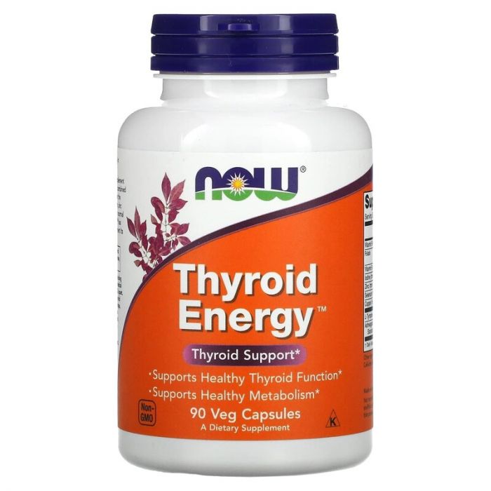 NOW Foods Thyroid Energy - 90 veggie capsules, 733739033680 NOW Foods Thyroid Energy - 90 veggie capsules, 733739033680