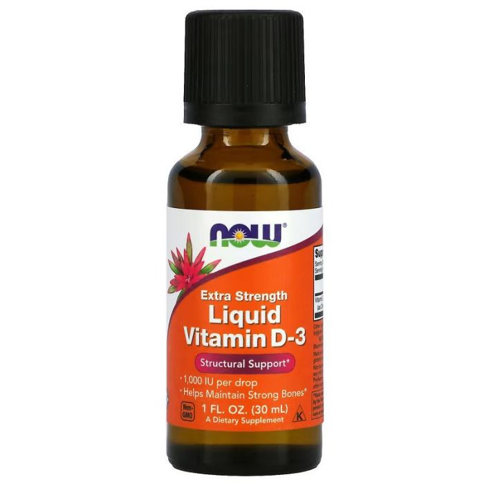 Extra Strength Liquid Vitamin D3, 1000 IU, NOW Foods, vloeibare vitamine D Extra Strength Liquid Vitamin D3, 1000 IU, NOW Foods, vloeibare vitamine D