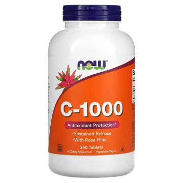 Vitamin C-1000 Sustained Release Tablets - NOW. 250 tablets. 733739006820