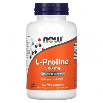 L-Proline 500mg - Now Foods. 733739001337