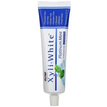 NOW Foods, Solutions, XyliWhite, Toothpaste Gel, Platinum Mint, with baking soda

